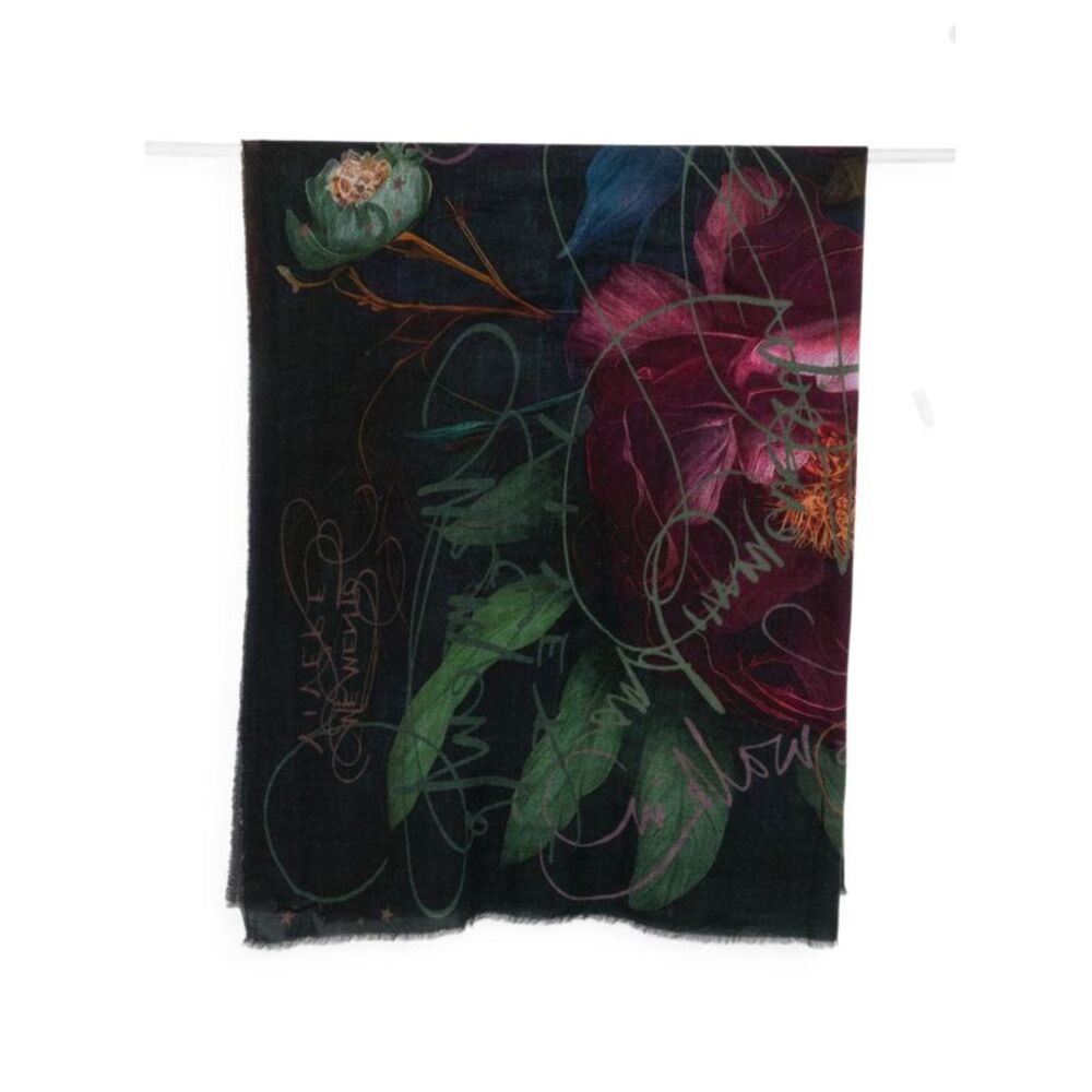 Faliero Sarti Women Memento Print Wool Stole